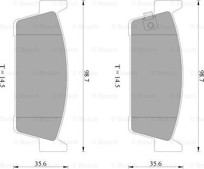 BOSCH 0 986 AB2 464 - Гальмівні колодки, дискові гальма autocars.com.ua