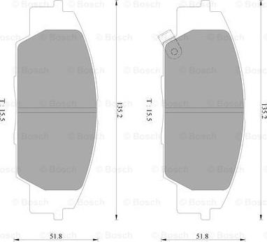 BOSCH 0 986 AB2 470 - Тормозные колодки, дисковые, комплект autodnr.net