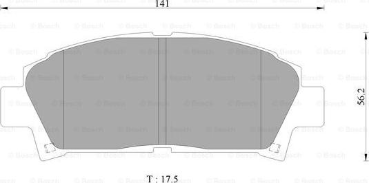 BOSCH 0 986 AB2 485 - Гальмівні колодки, дискові гальма autocars.com.ua