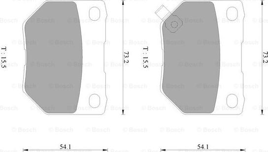 BOSCH 0 986 AB2 498 - Тормозные колодки, дисковые, комплект avtokuzovplus.com.ua