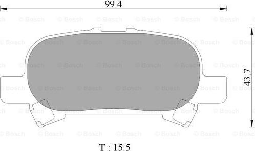 BOSCH 0 986 AB2 504 - Гальмівні колодки, дискові гальма autocars.com.ua