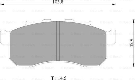 BOSCH 0 986 AB2 506 - Гальмівні колодки, дискові гальма autocars.com.ua