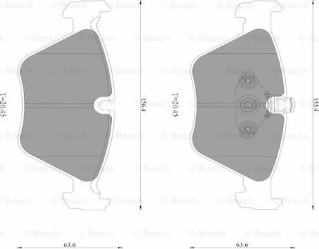 BOSCH 0 986 AB2 516 - Тормозные колодки, дисковые, комплект autodnr.net