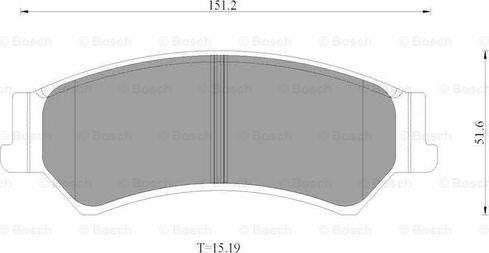 BOSCH 0 986 AB2 519 - Тормозные колодки, дисковые, комплект avtokuzovplus.com.ua