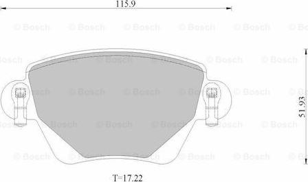 BOSCH 0 986 AB2 528 - Гальмівні колодки, дискові гальма autocars.com.ua