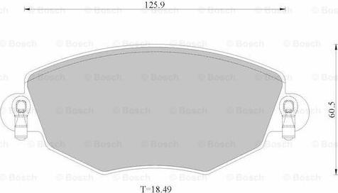 BOSCH 0 986 AB2 529 - Тормозные колодки, дисковые, комплект avtokuzovplus.com.ua