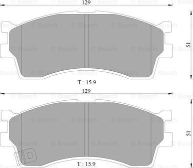 BOSCH 0 986 AB3 034 - Гальмівні колодки, дискові гальма autocars.com.ua