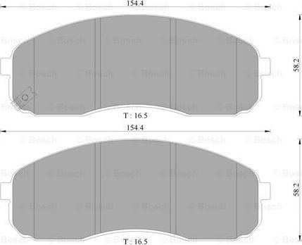 BOSCH 0 986 AB3 059 - Гальмівні колодки, дискові гальма autocars.com.ua