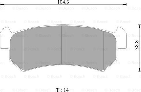 BOSCH 0 986 AB3 071 - Тормозные колодки, дисковые, комплект avtokuzovplus.com.ua