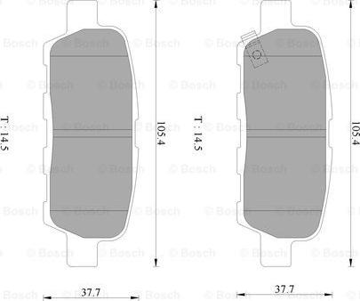 BOSCH 0 986 AB3 076 - Тормозные колодки, дисковые, комплект autodnr.net