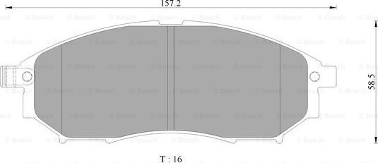 BOSCH 0 986 AB3 098 - Гальмівні колодки, дискові гальма autocars.com.ua