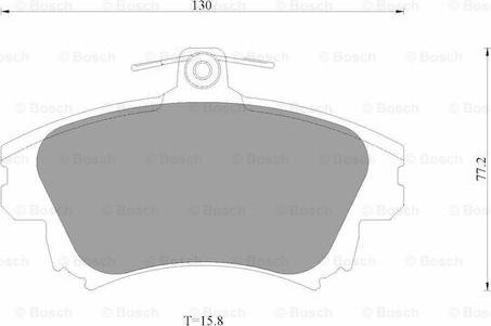 BOSCH 0 986 AB3 505 - Тормозные колодки, дисковые, комплект avtokuzovplus.com.ua