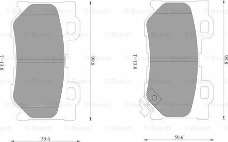 BOSCH 0 986 AB3 529 - Гальмівні колодки, дискові гальма autocars.com.ua