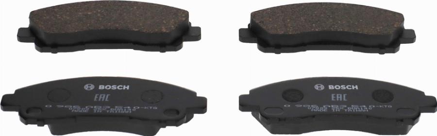 BOSCH 0 986 AB3 540 - Гальмівні колодки, дискові гальма autocars.com.ua