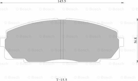 BOSCH 0 986 AB4 399 - Гальмівні колодки, дискові гальма autocars.com.ua