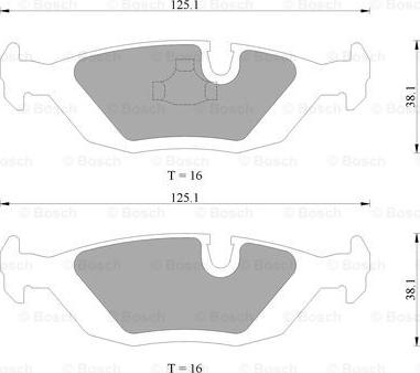 BOSCH 0 986 AB4 424 - Гальмівні колодки, дискові гальма autocars.com.ua