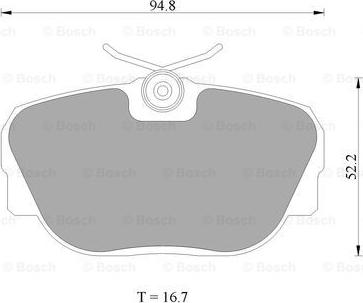 BOSCH 0 986 AB4 428 - Тормозные колодки, дисковые, комплект autodnr.net