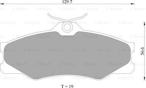 BOSCH 0 986 AB4 431 - Гальмівні колодки, дискові гальма autocars.com.ua