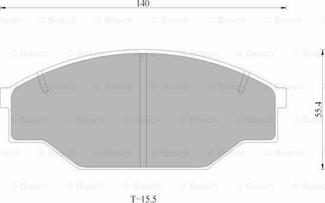 BOSCH 0 986 AB4 499 - Гальмівні колодки, дискові гальма autocars.com.ua