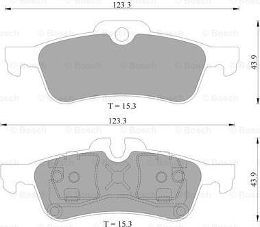 BOSCH 0 986 AB4 581 - Гальмівні колодки, дискові гальма autocars.com.ua