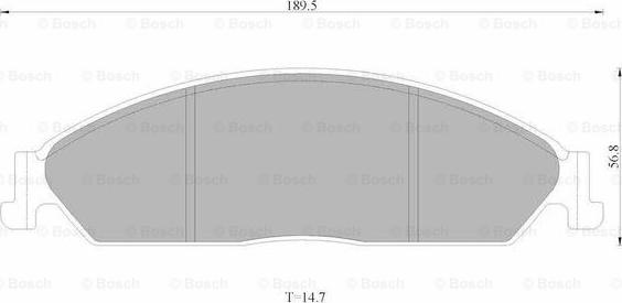 BOSCH 0 986 AB4 594 - Тормозные колодки, дисковые, комплект avtokuzovplus.com.ua