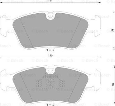 BOSCH 0 986 AB4 694 - Тормозные колодки, дисковые, комплект autodnr.net