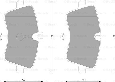 BOSCH 0 986 AB4 977 - Гальмівні колодки, дискові гальма autocars.com.ua