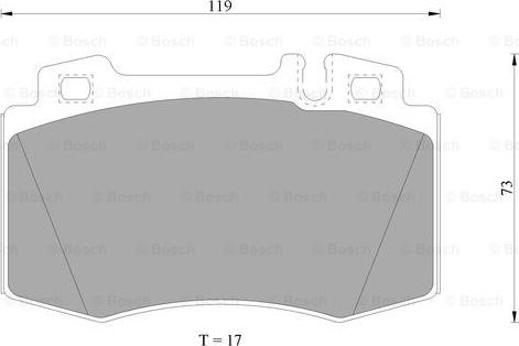 BOSCH 0 986 AB4 987 - Гальмівні колодки, дискові гальма autocars.com.ua