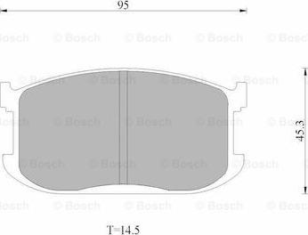 BOSCH 0 986 AB9 001 - Тормозные колодки, дисковые, комплект autodnr.net