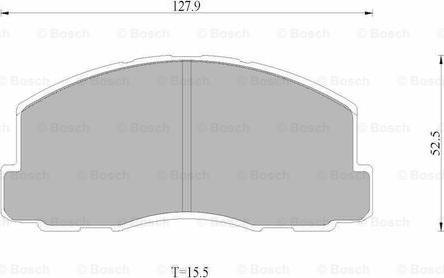 BOSCH 0 986 AB9 003 - Гальмівні колодки, дискові гальма autocars.com.ua