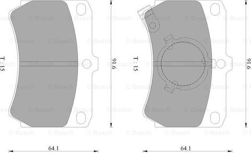 BOSCH 0 986 AB9 006 - Гальмівні колодки, дискові гальма autocars.com.ua