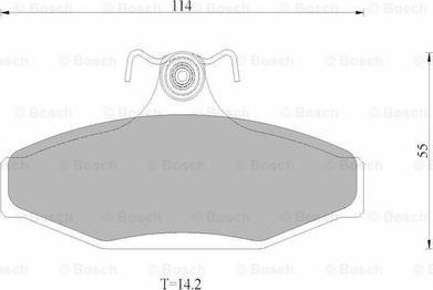 BOSCH 0 986 AB9 016 - Тормозные колодки, дисковые, комплект autodnr.net