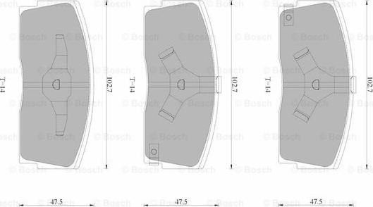 BOSCH 0 986 AB9 028 - Тормозные колодки, дисковые, комплект avtokuzovplus.com.ua