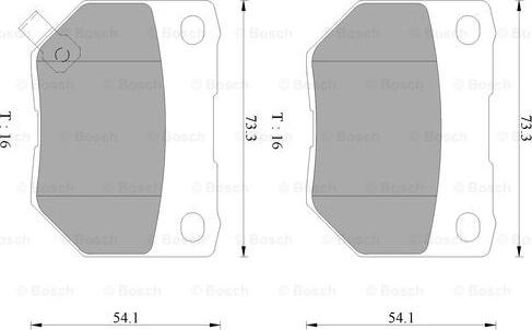 BOSCH 0 986 AB9 052 - Гальмівні колодки, дискові гальма autocars.com.ua