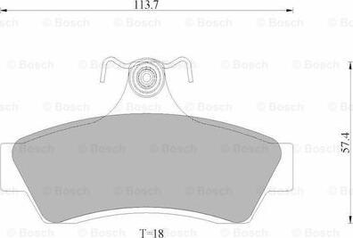 BOSCH 0 986 AB9 074 - Гальмівні колодки, дискові гальма autocars.com.ua