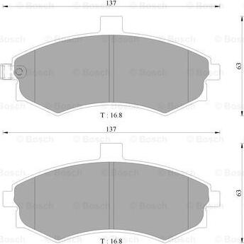 BOSCH 0 986 AB9 145 - Гальмівні колодки, дискові гальма autocars.com.ua