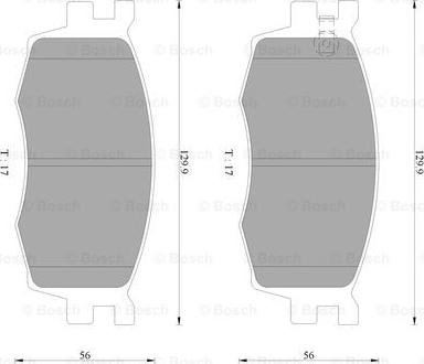 BOSCH 0 986 AB9 148 - Гальмівні колодки, дискові гальма autocars.com.ua