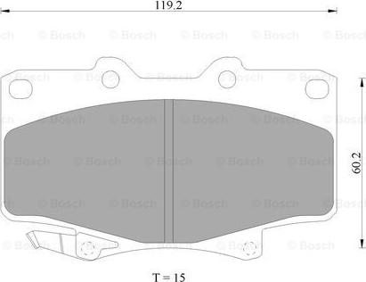 BOSCH 0 986 AB9 173 - Гальмівні колодки, дискові гальма autocars.com.ua