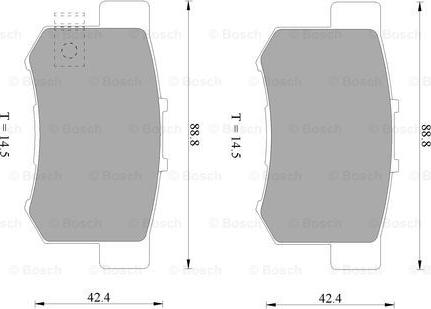 BOSCH 0 986 AB9 197 - Гальмівні колодки, дискові гальма autocars.com.ua