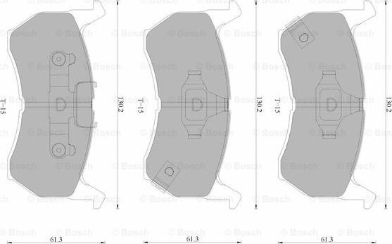 BOSCH 0 986 AB9 224 - Тормозные колодки, дисковые, комплект autodnr.net