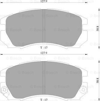 BOSCH 0 986 AB9 235 - Тормозные колодки, дисковые, комплект autodnr.net