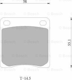 BOSCH 0 986 AB9 237 - Гальмівні колодки, дискові гальма autocars.com.ua