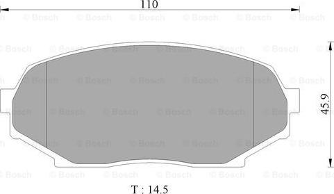 BOSCH 0 986 AB9 252 - Тормозные колодки, дисковые, комплект autodnr.net