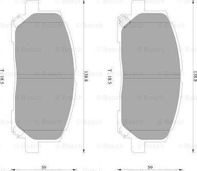 BOSCH 0 986 AB9 281 - Тормозные колодки, дисковые, комплект autodnr.net