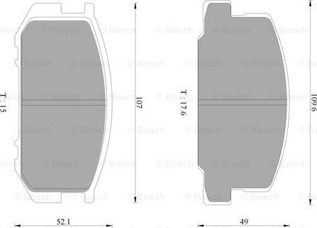 BOSCH 0 986 AB9 312 - Гальмівні колодки, дискові гальма autocars.com.ua