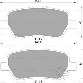 BOSCH 0 986 AB9 363 - Гальмівні колодки, дискові гальма autocars.com.ua