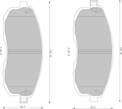 BOSCH 0 986 AB9 441 - Тормозные колодки, дисковые, комплект autodnr.net