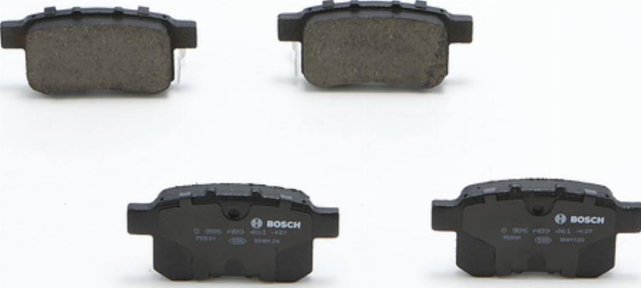 BOSCH 0986AB9461 - Тормозные колодки, дисковые, комплект autodnr.net