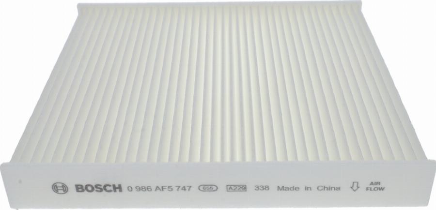 BOSCH 0 986 AF5 747 - Фільтр, повітря у внутрішній простір autocars.com.ua