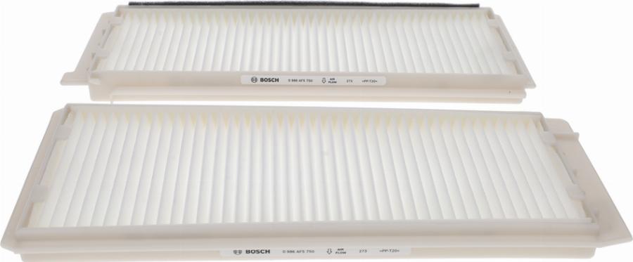 BOSCH 0 986 AF5 750 - Фільтр, повітря у внутрішній простір autocars.com.ua
